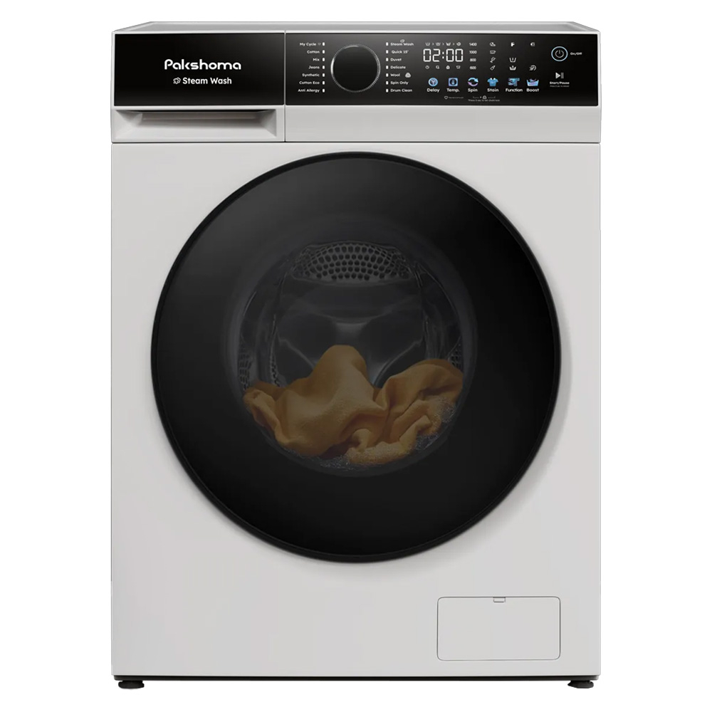 ماشین لباسشویی 8 کیلوگرم اتوماتیک پاکشوما مدل S8 W ماشین لباسشویی 8 کیلوگرم اتوماتیک پاکشوما مدل S8 W