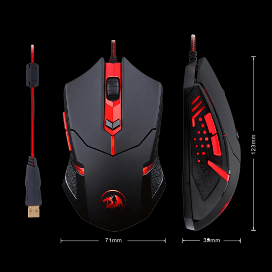 ماوس مخصوص بازی ردراگون مدل Centrophorus M601