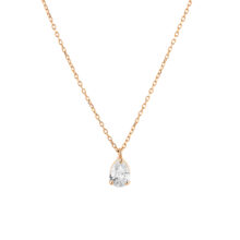 گردنبند طلا 18 عیار زنانه گالری شیدا مجد مدل اشک زیرکن