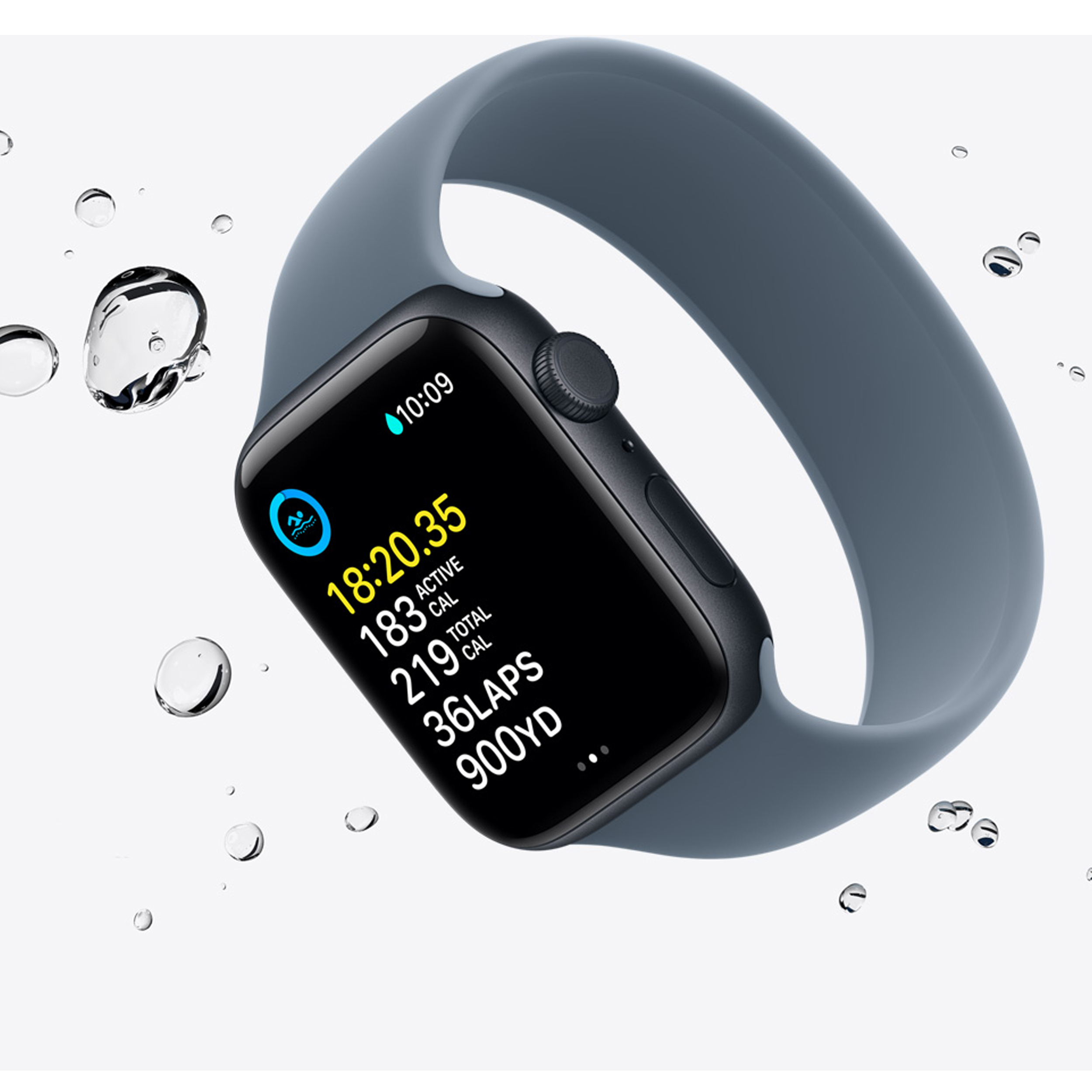 ساعت هوشمند 44 میلی متری اپل مدل SE 3 Aluminum Case با بند سیلیکونی