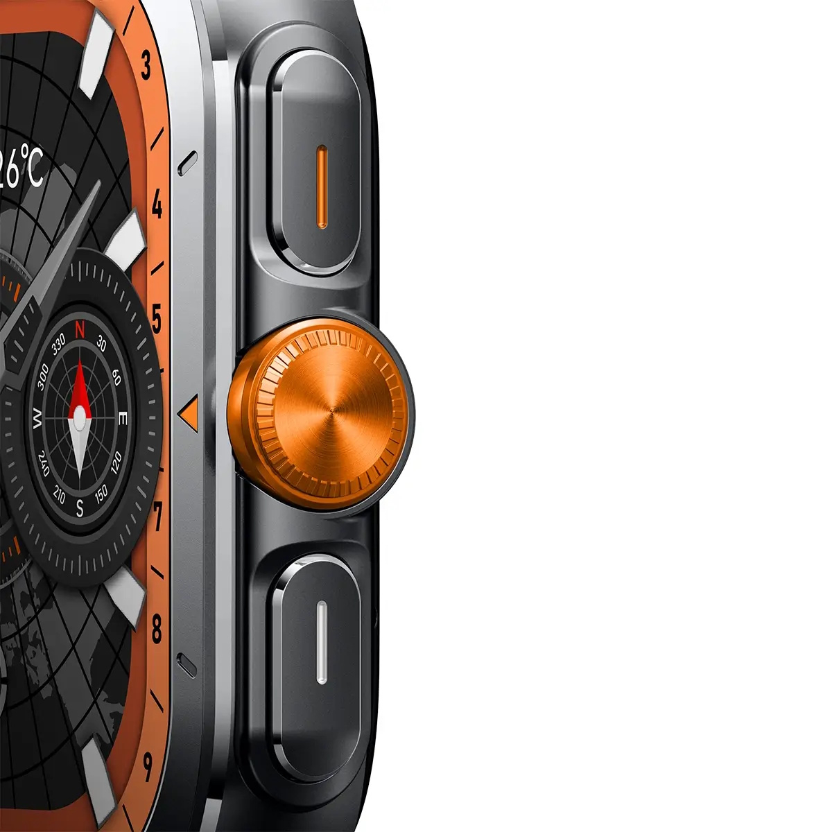 ساعت هوشمند 44 میلی متری گلوریمی مدل EMD GX TRACE با بند سیلیکونی