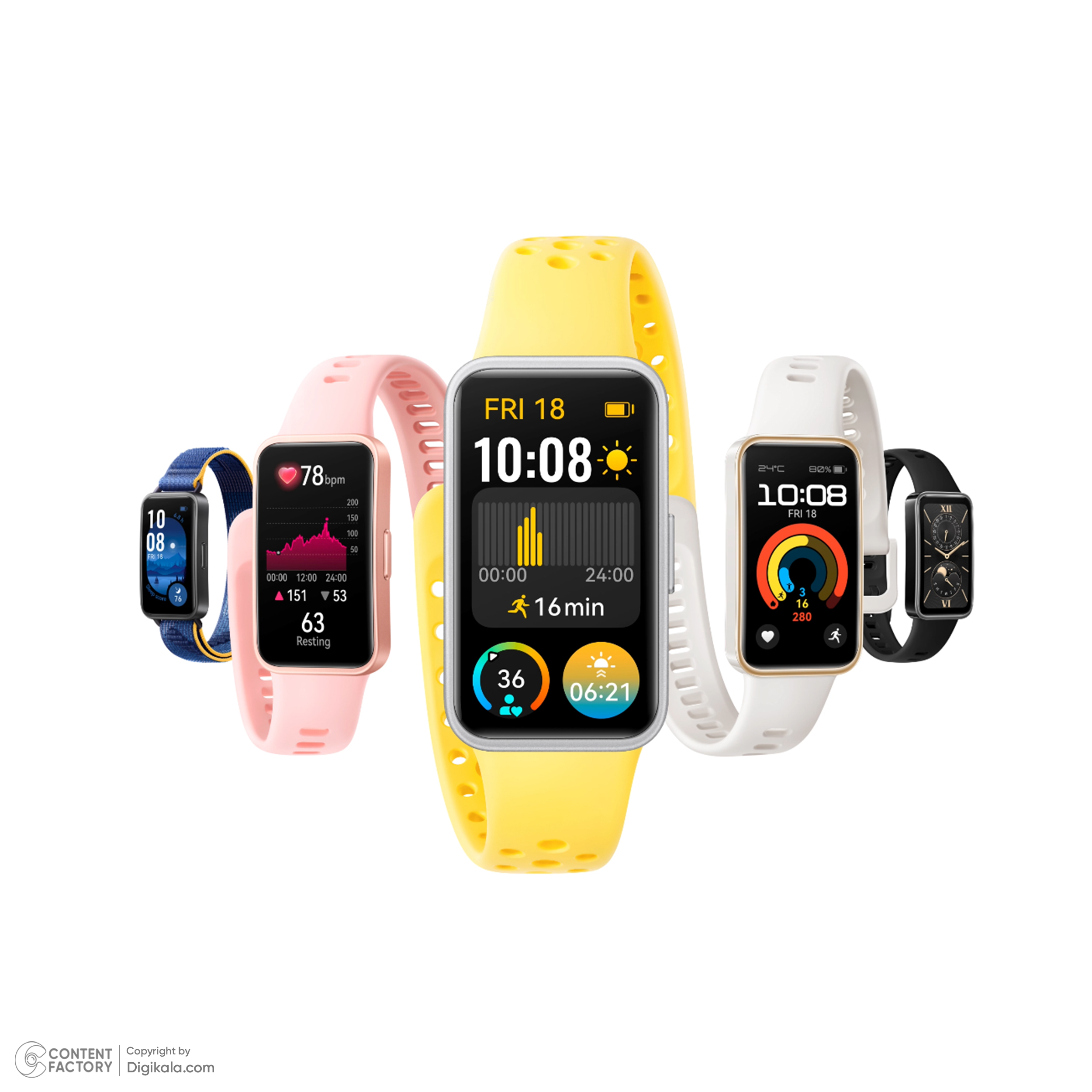 ساعت هوشمند 45 میلی متری هوآوی مدل Band 9 KIM-B19 بند سیلیکون