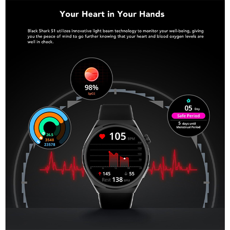 ساعت هوشمند بلک شارک مدل  S1
