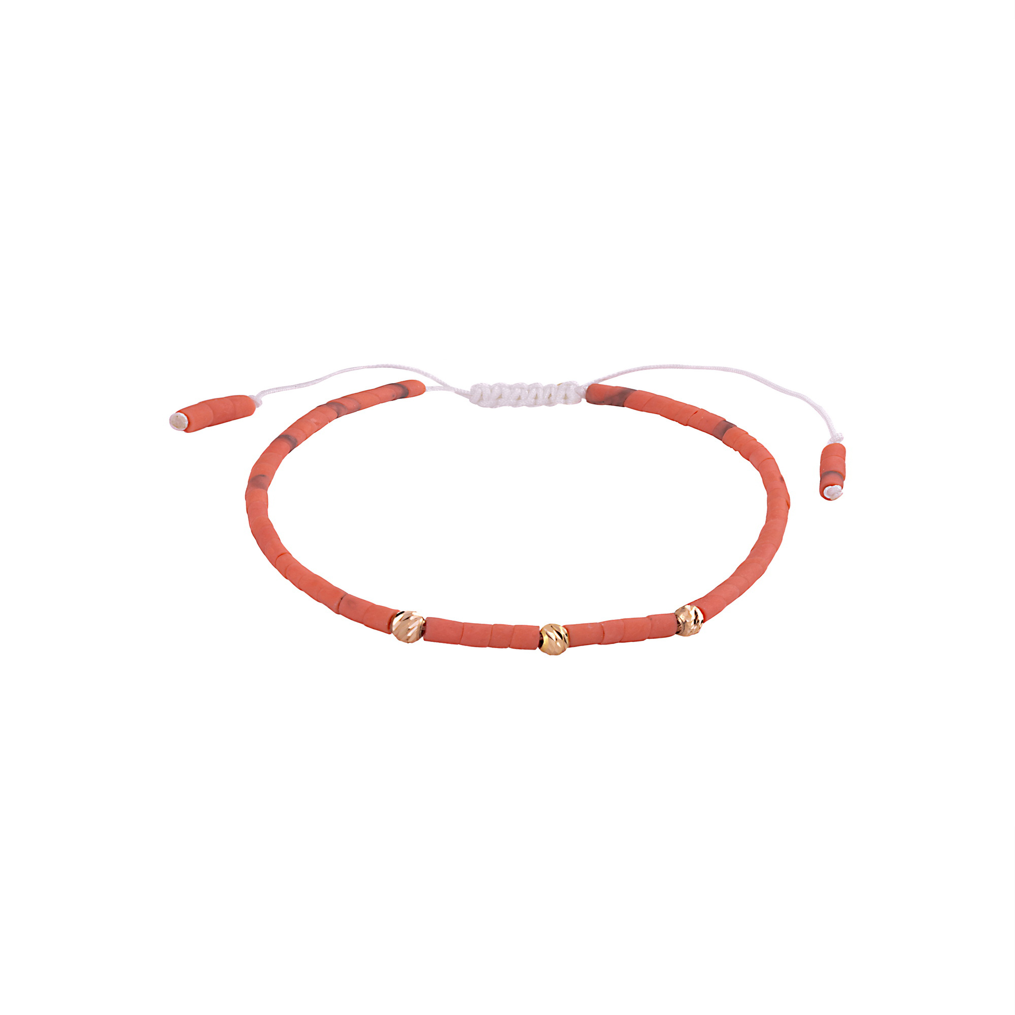 دستبند بندو طلا 18 عیار زنانه گالری شیدا مجد مدل البرنارد حدید رنگ کالباسی