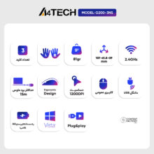 ماوس بی سیم ای فورتک مدل G3-200NS