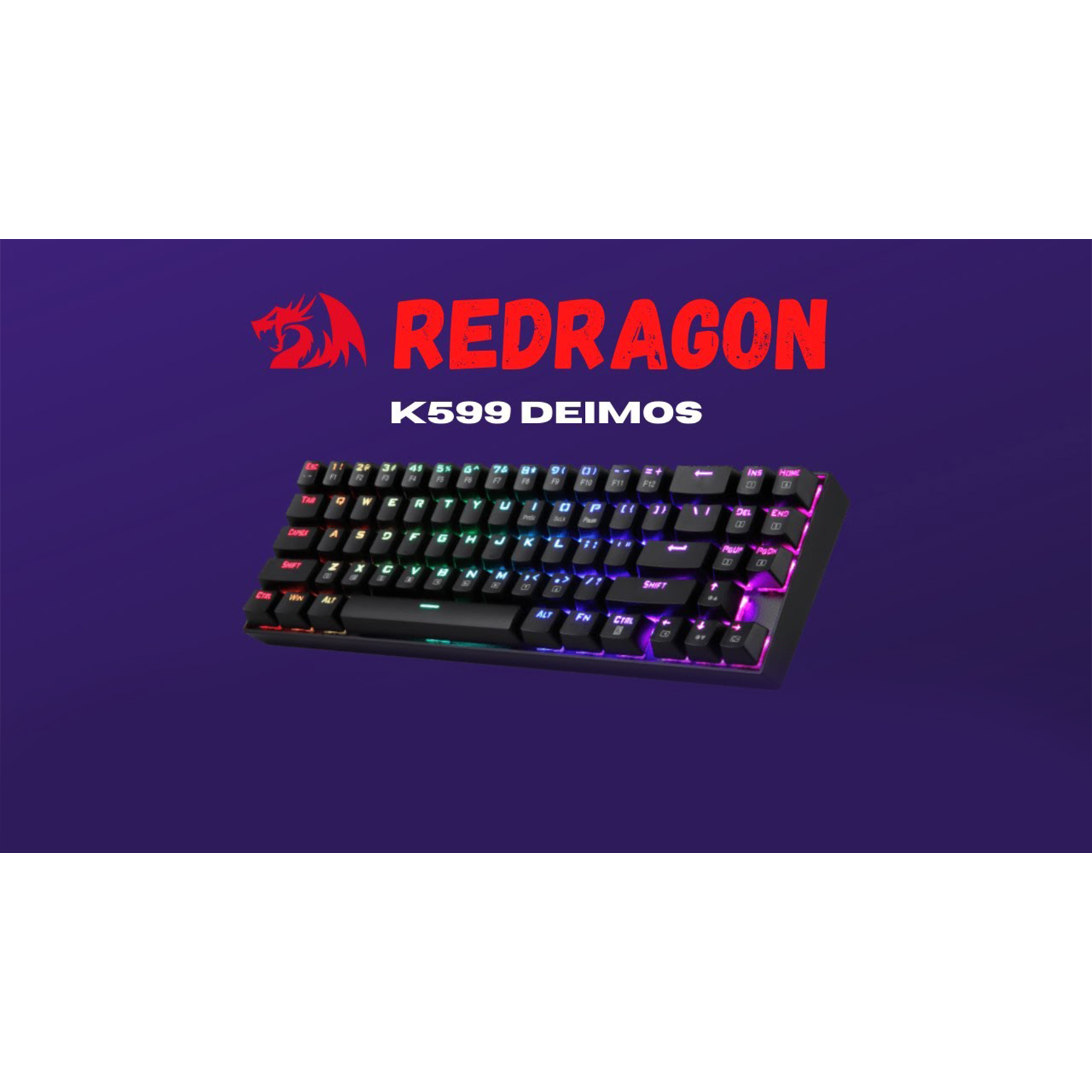 کیبورد مخصوص بازی ردراگون مدل Deimos K599