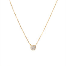 گردنبند طلا 18 عیار زنانه گالری شیدا مجد مدل فلاور