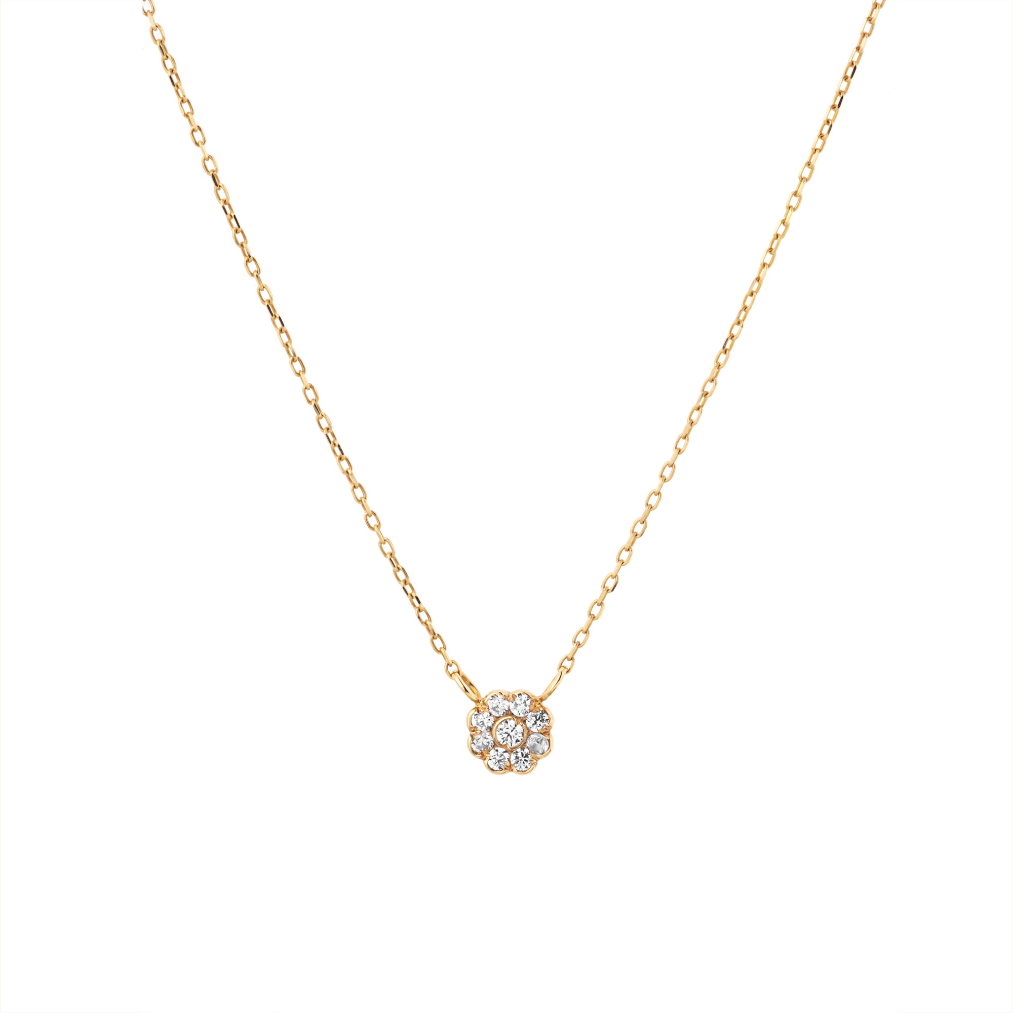 گردنبند طلا 18 عیار زنانه گالری شیدا مجد مدل فلاور