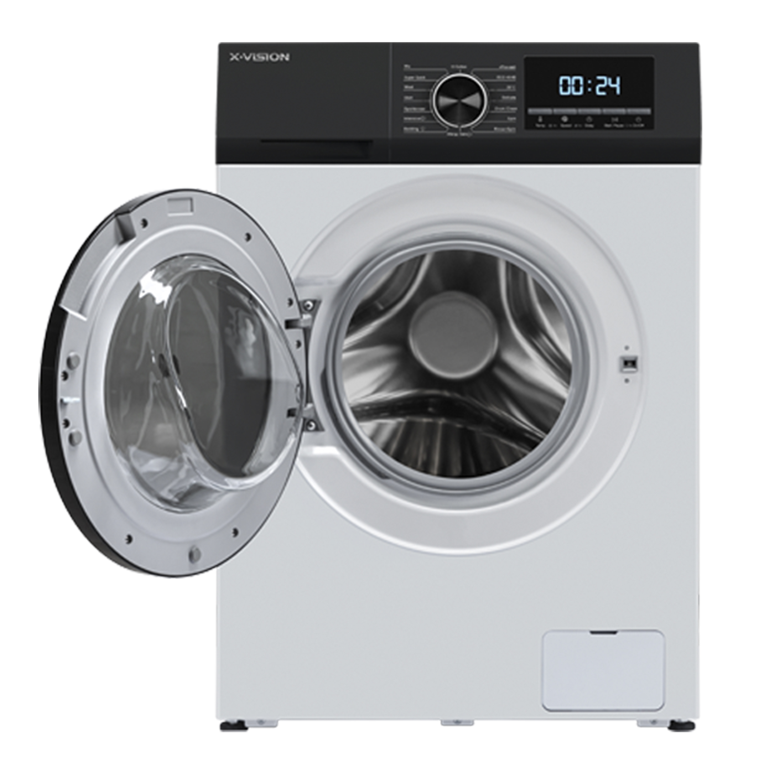 ماشین لباسشویی اتوماتیک ایکس ویژن مدل TP82-BWD ظرفیت 8 کیلوگرم