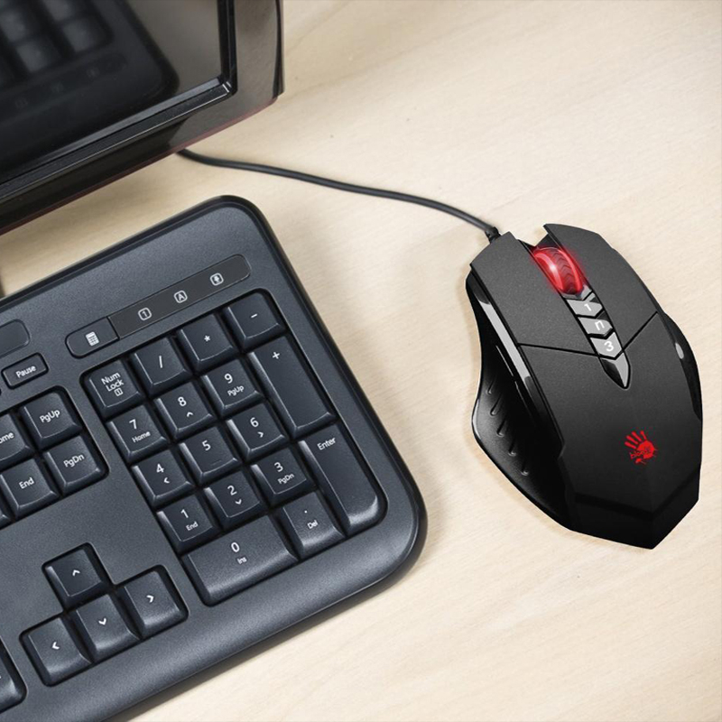 ماوس مخصوص بازی ای فورتک مدل V7M