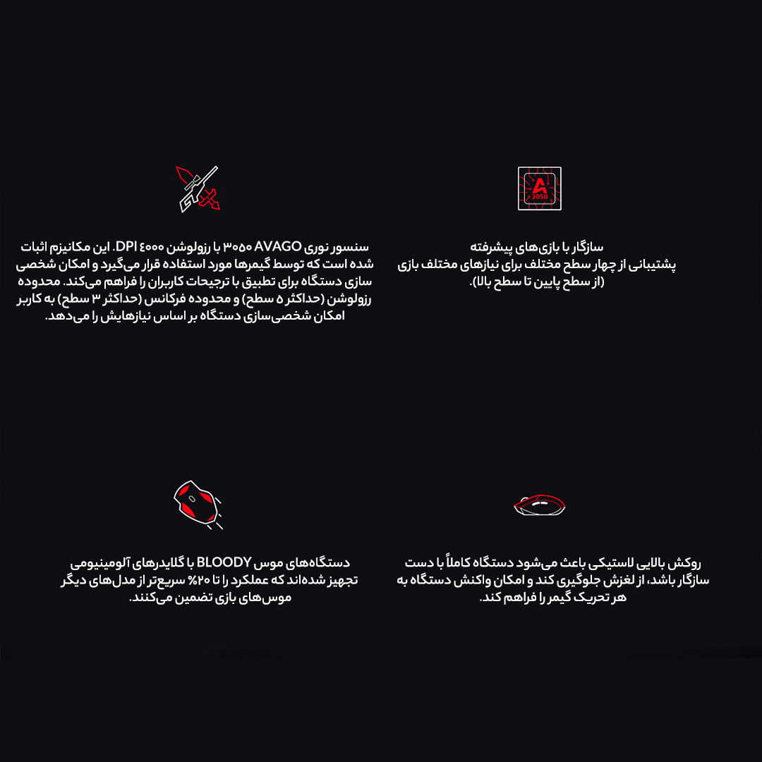 موس مخصوص بازی ای فورتک مدل T70