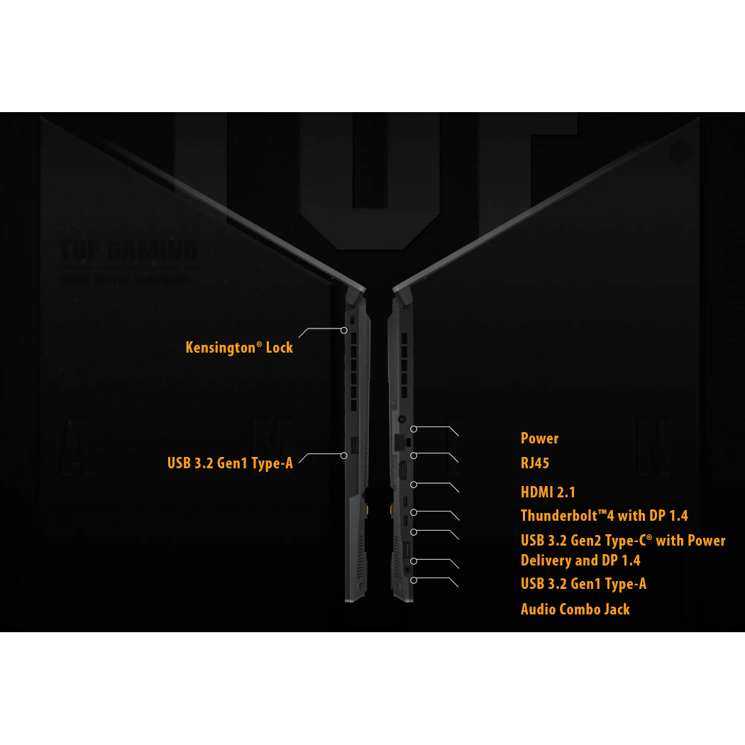 لپ تاپ 15.6 اینچی ایسوس مدل TUF Gaming F15 FX507VI-F15.I74070-i7 13620H-16GB DDR5 4800MHz-1TB SSD-RTX4070 8GB-FHD 144Hz-W