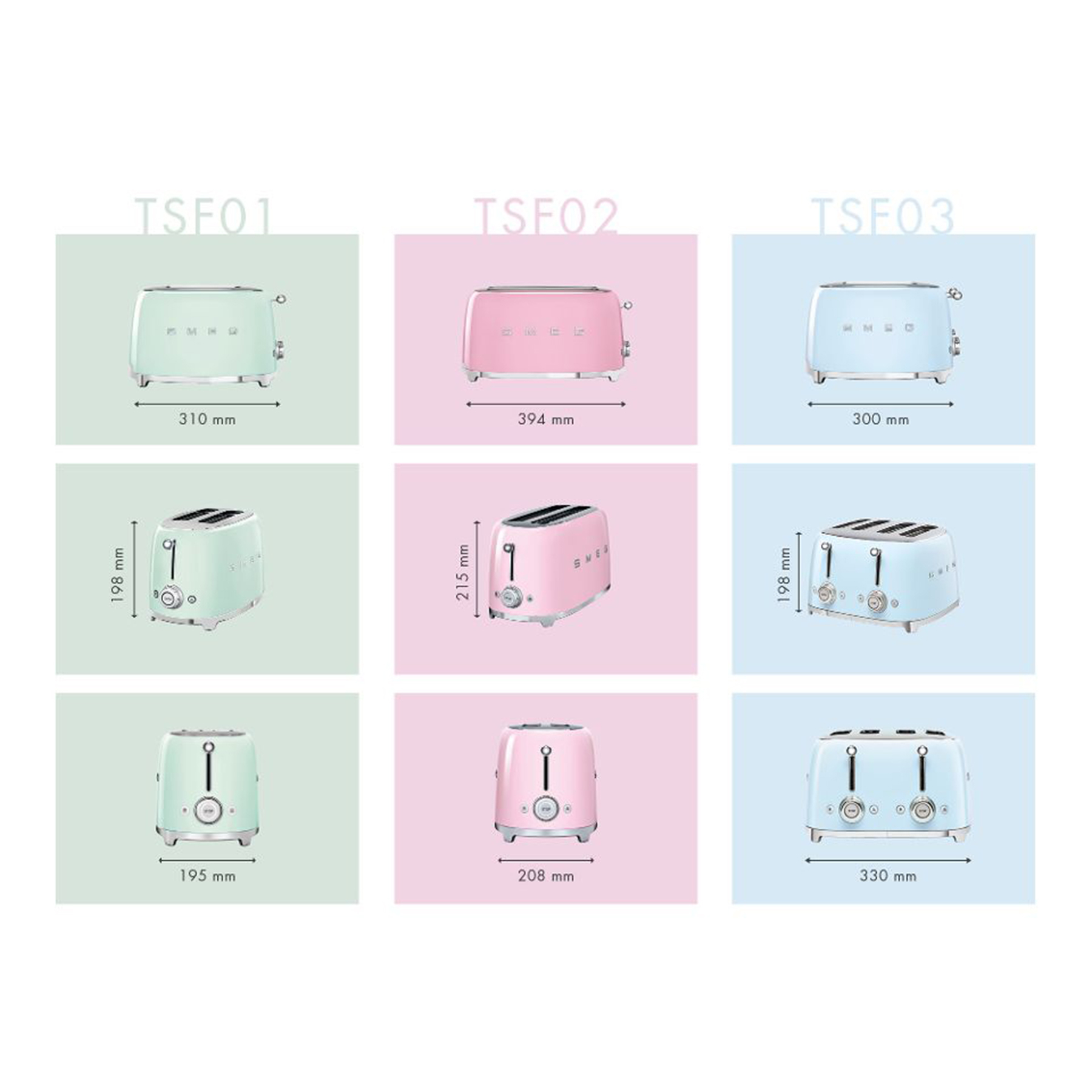 توستر اسمگ مدل TSF02CREU