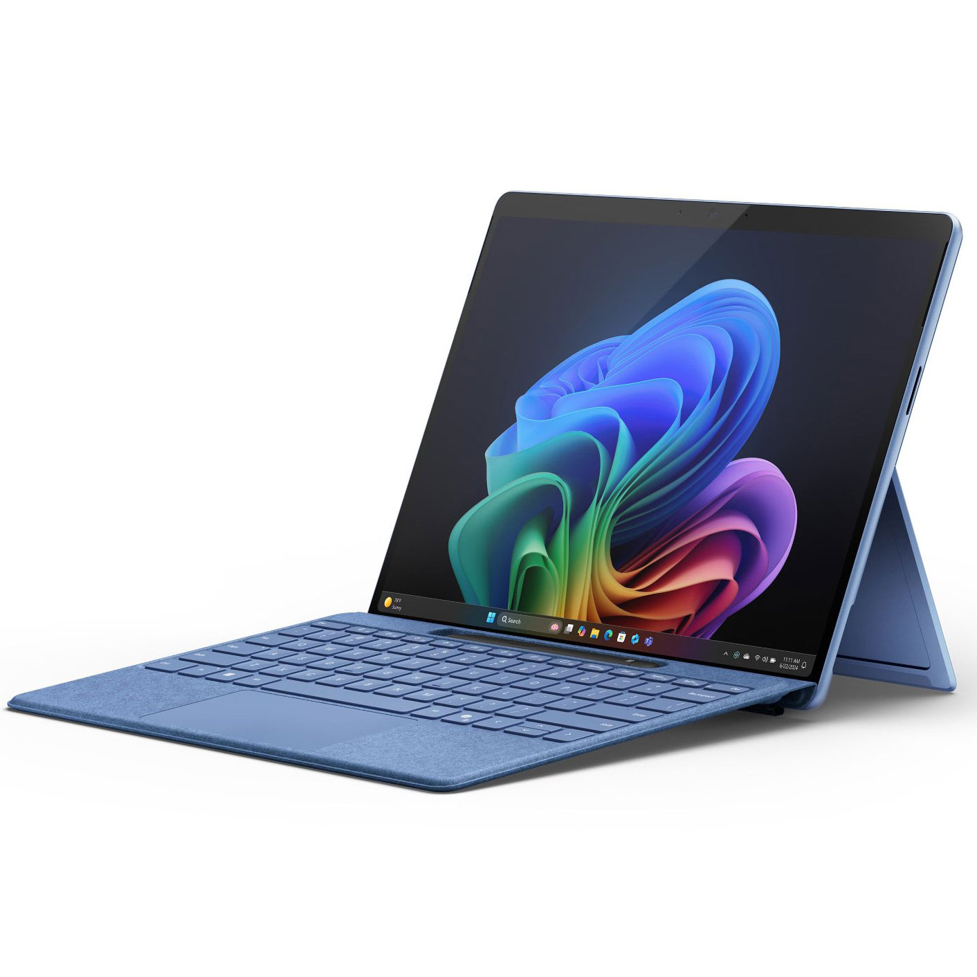 تبلت 13 اینچی مایکروسافت مدل Surface Pro 11-Snapdragon X Plus LCD ظرفیت 256 گیگابایت و رم 16 گیگابایت به همراه کیبورد Surface Pro Copilot و قلم Slim Pen 2