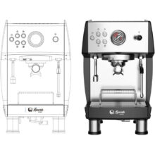 اسپرسو ساز 2800 میلی‌لیتر لواک مدل 3250