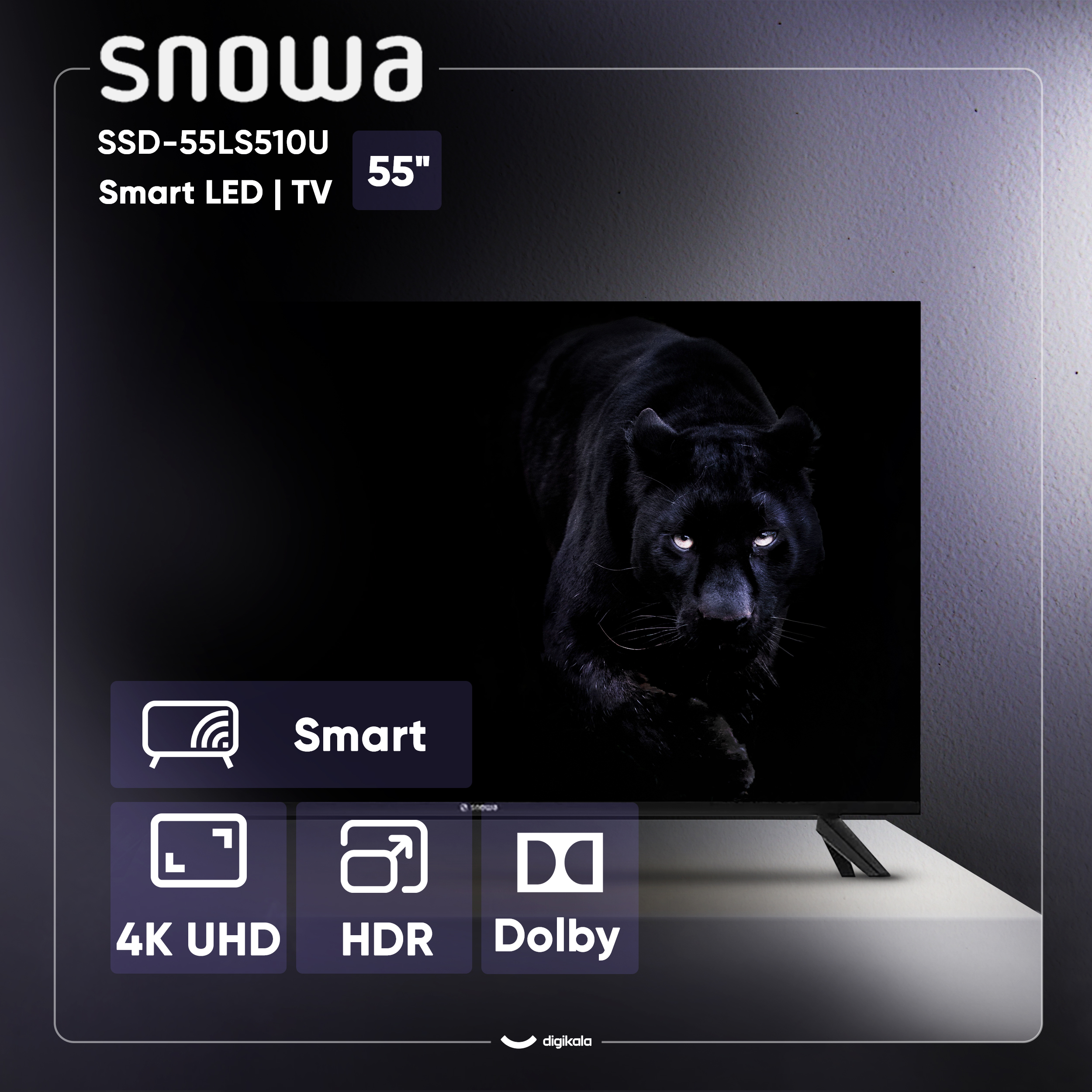 تلویزیون ال ای دی هوشمند اسنوا مدل SSD-55LS510U سایز 55 اینچ