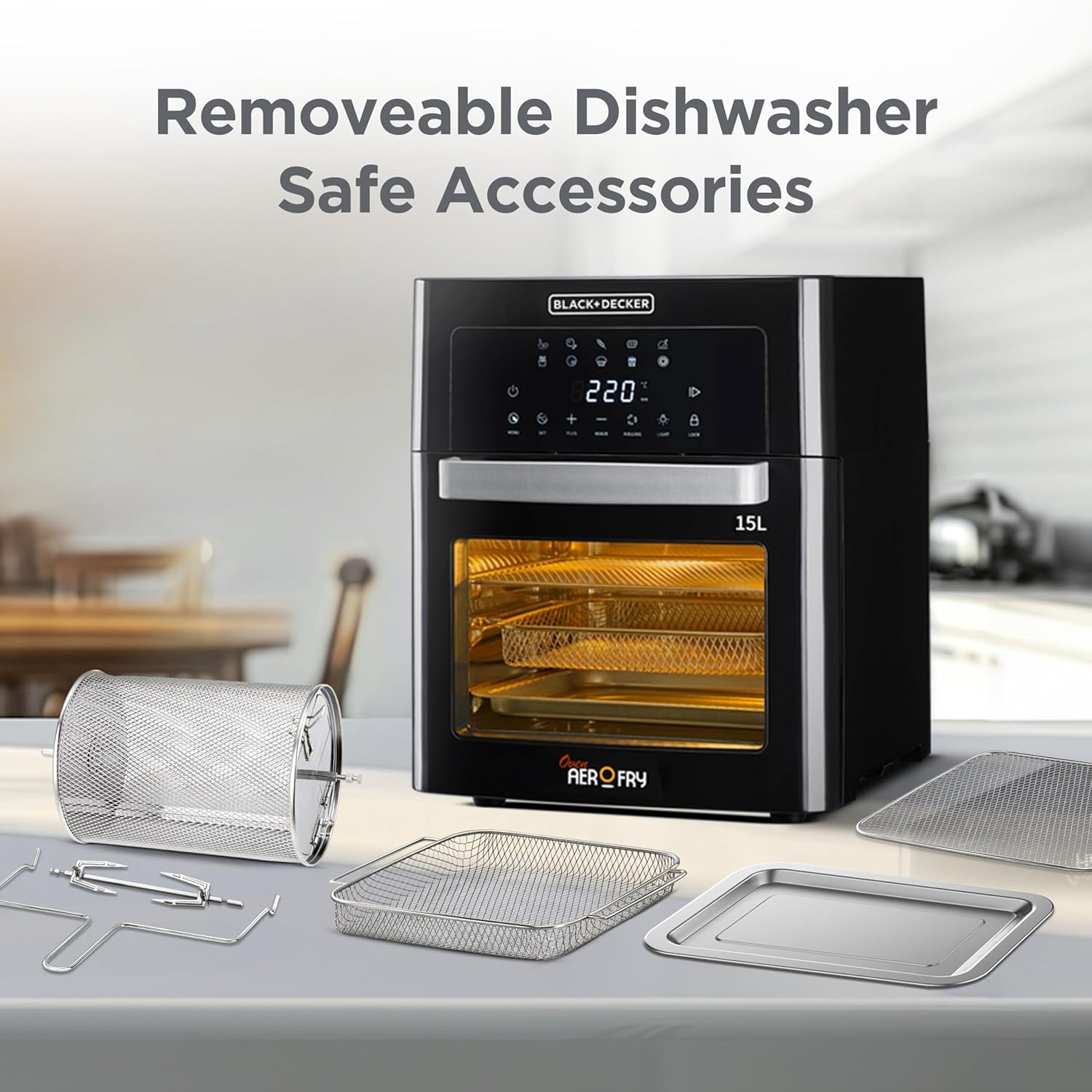 سرخ کن بدون روغن بلک اند دکر مدل AOF150