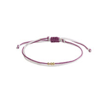 دستبند بند و طلا 18 عیار زنانه گالری شیدا مجد مدل 3 البرنارد نخی لمه