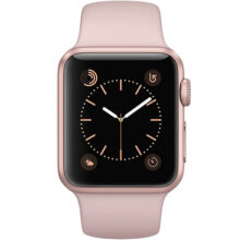 ساعت هوشمند اپل واچ سری 1 مدل 38mm Aluminum Case with Pink Sand Silicone Band 