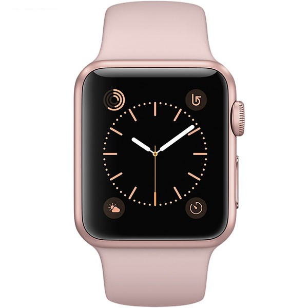 ساعت هوشمند اپل واچ سری 1 مدل 38mm Aluminum Case with Pink Sand Silicone Band 