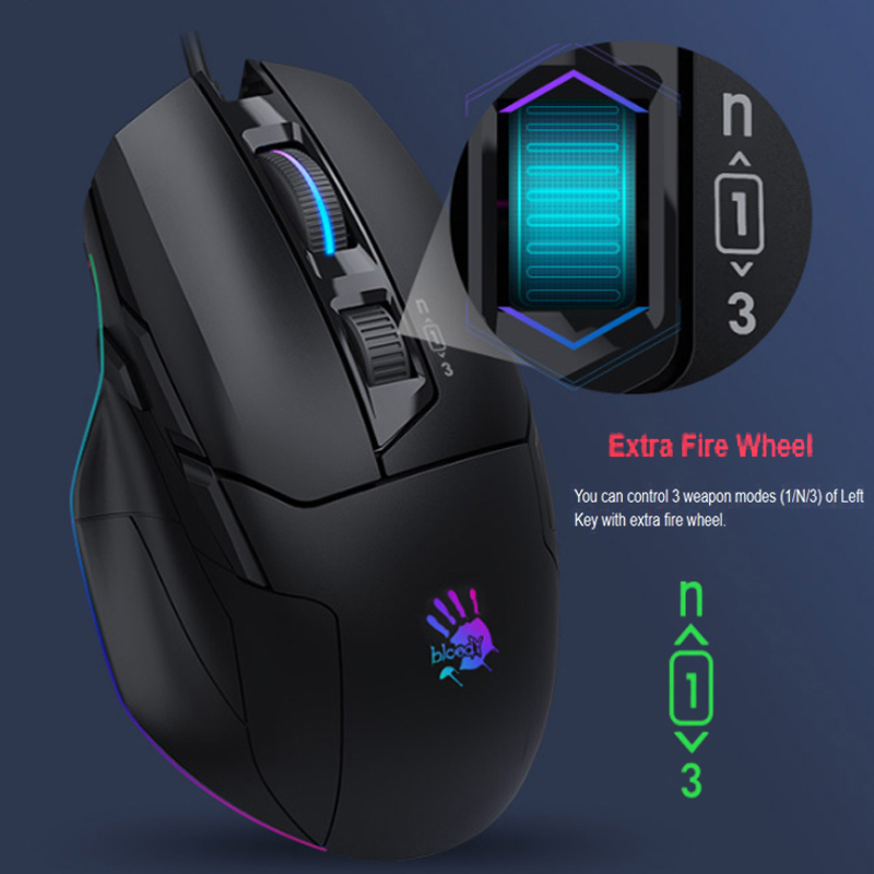 ماوس مخصوص بازی بلادی مدل W_70_MAX_RGB_ ACTIVATED
