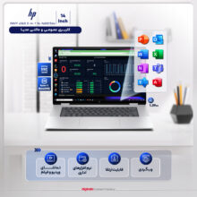 لپ تاپ 14 اینچی اچ‌ پی مدل ENVY x360 2-in-1 14-fa0013dx-R5 8640HS-16GB LPDDR5-512GB SSD-IPS-Touch-W