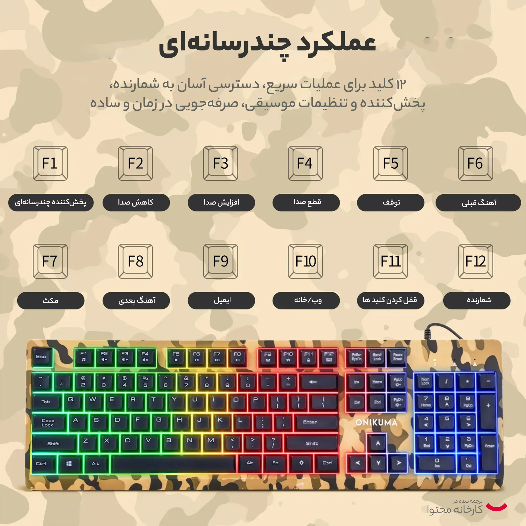 ست گیمینگ اونیکوما مدل TZ3001