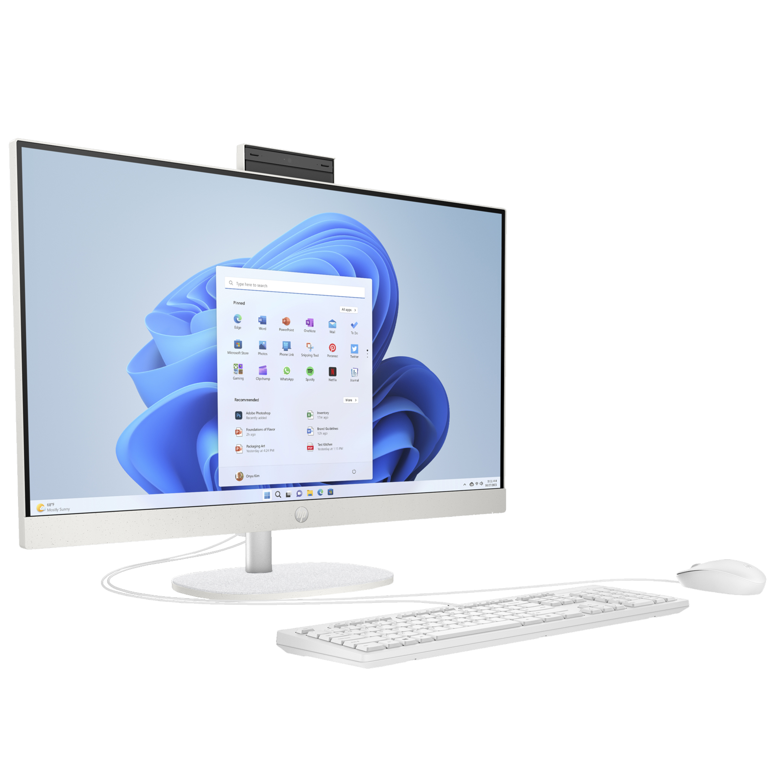 کامپیوتر همه کاره 23.8 اینچ اچ‌ پی مدل 24 CR0129nh-i7 1355U 16GB 1SSD Iris