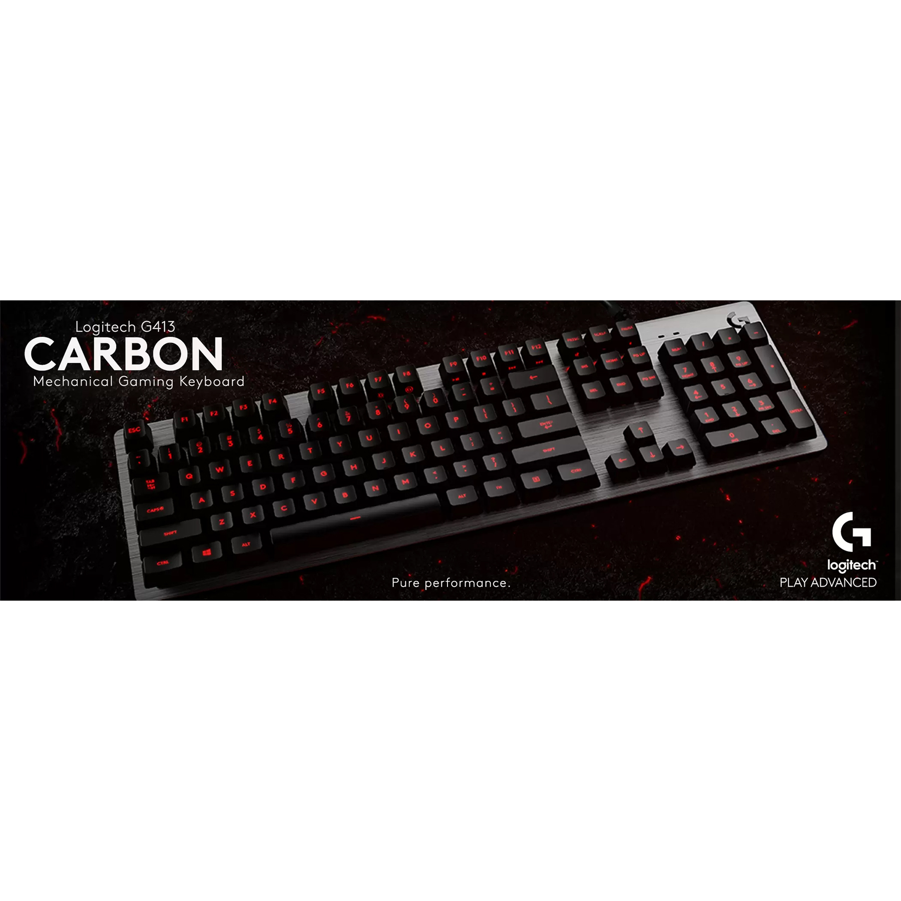کیبورد مکانیکی مخصوص بازی لاجیتک مدل G413 Carbon