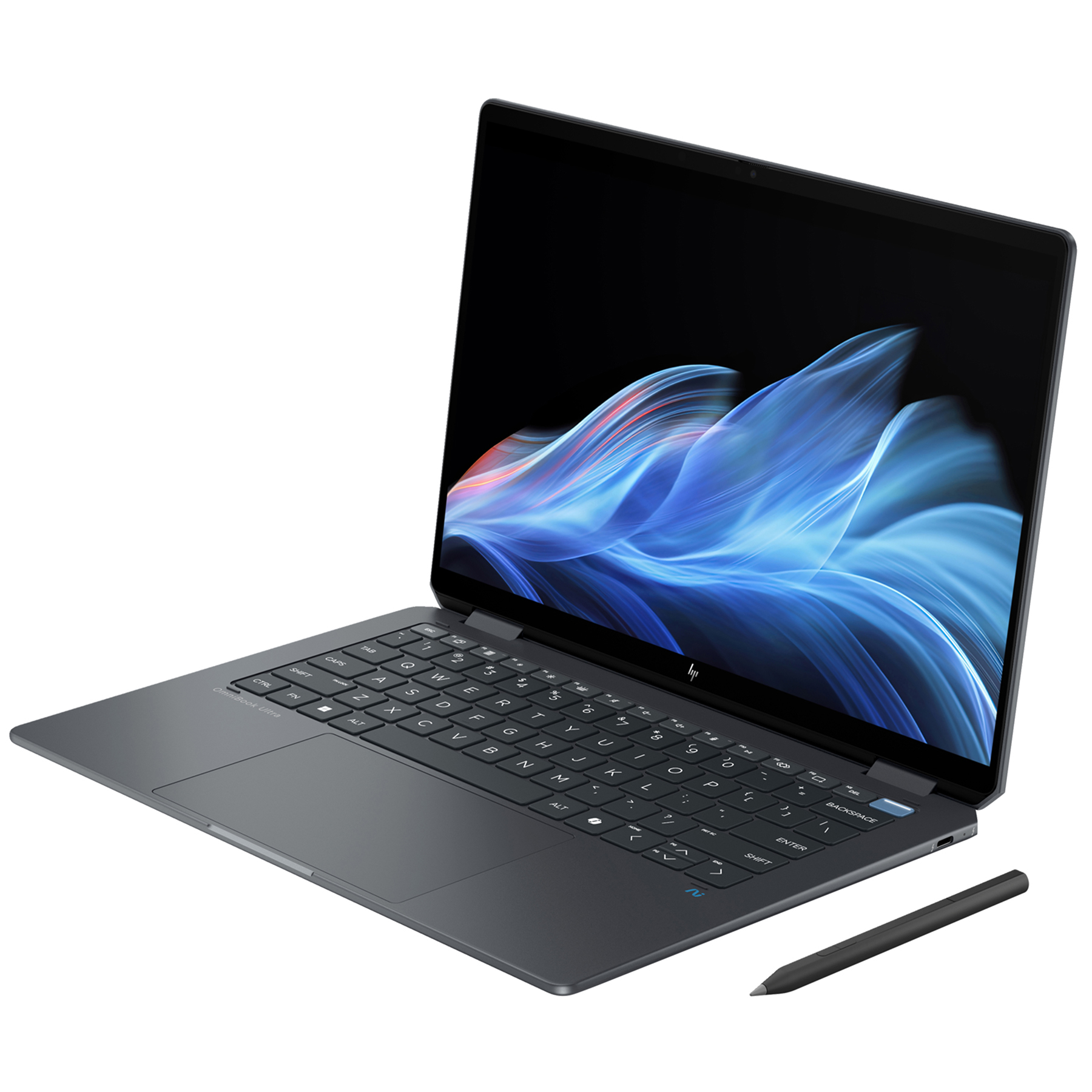 لپ تاپ 14 اینچی اچ‌ پی مدل OmniBook Ultra Flip 2-in-1 14t-FH000-Core Ultra 7 256V-16GB LPDDR5X-1TB SSD-OLED-Touch-Backlit-Fingerprint-W