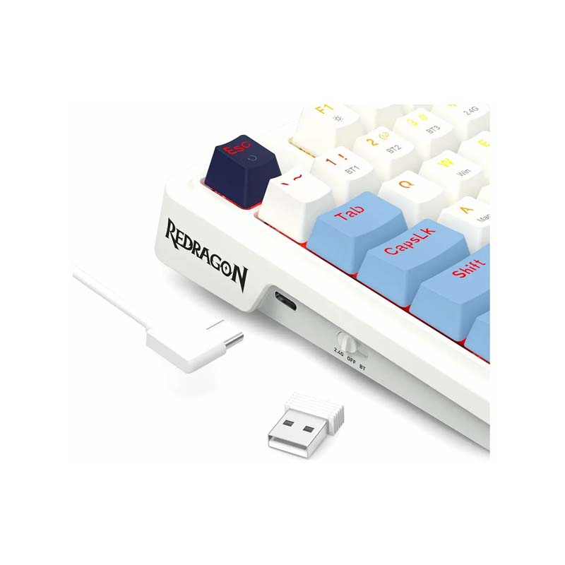 کیبورد مخصوص بازی ردراگون مدل K728WBB PRO RGB