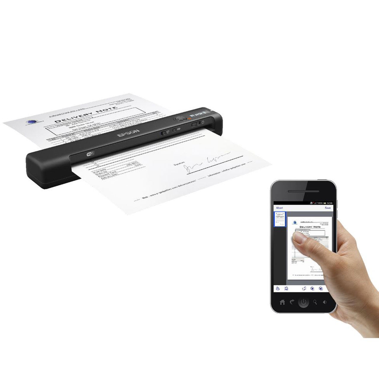 اسکنر دستی اپسون مدل WorkForce ES-60W