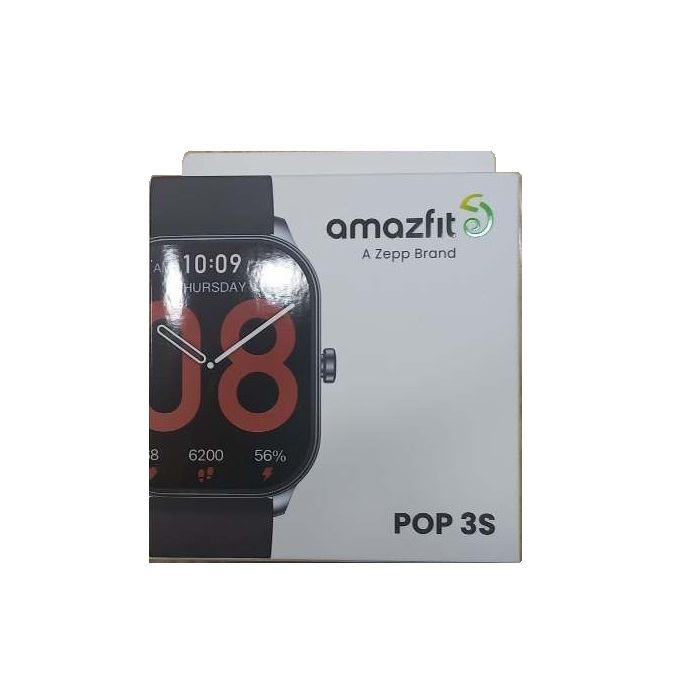 ساعت هوشمند امیزفیت مدل LDY KAMEL POP WATCH 3S  دارای قابلیت‌های صفحه نمایش رنگی و لمسی، کنترل موسیقی با بند سیلیکونی