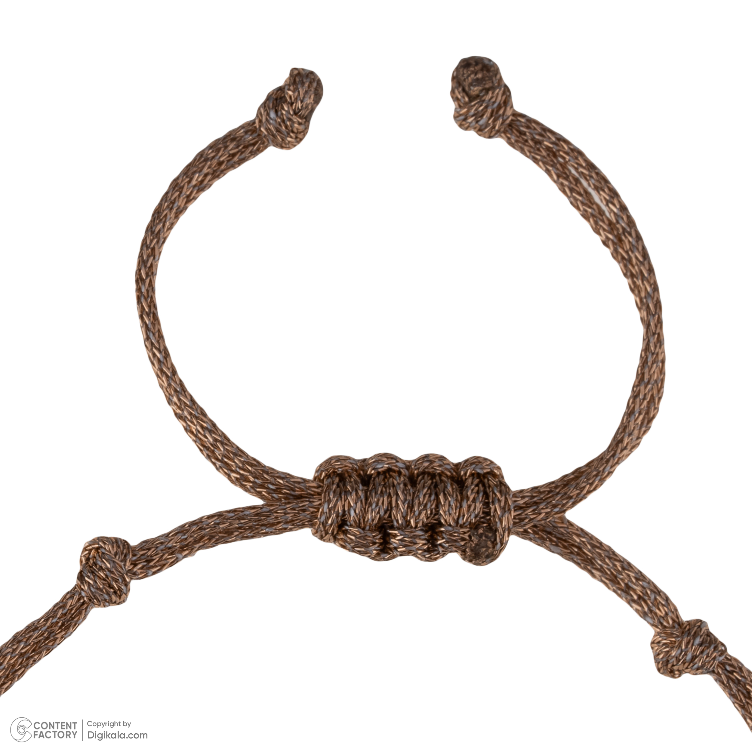 دستبند طلا 18 عیار زنانه گالری شیدا مجد مدل سکه ملکه نخی لمه بژ