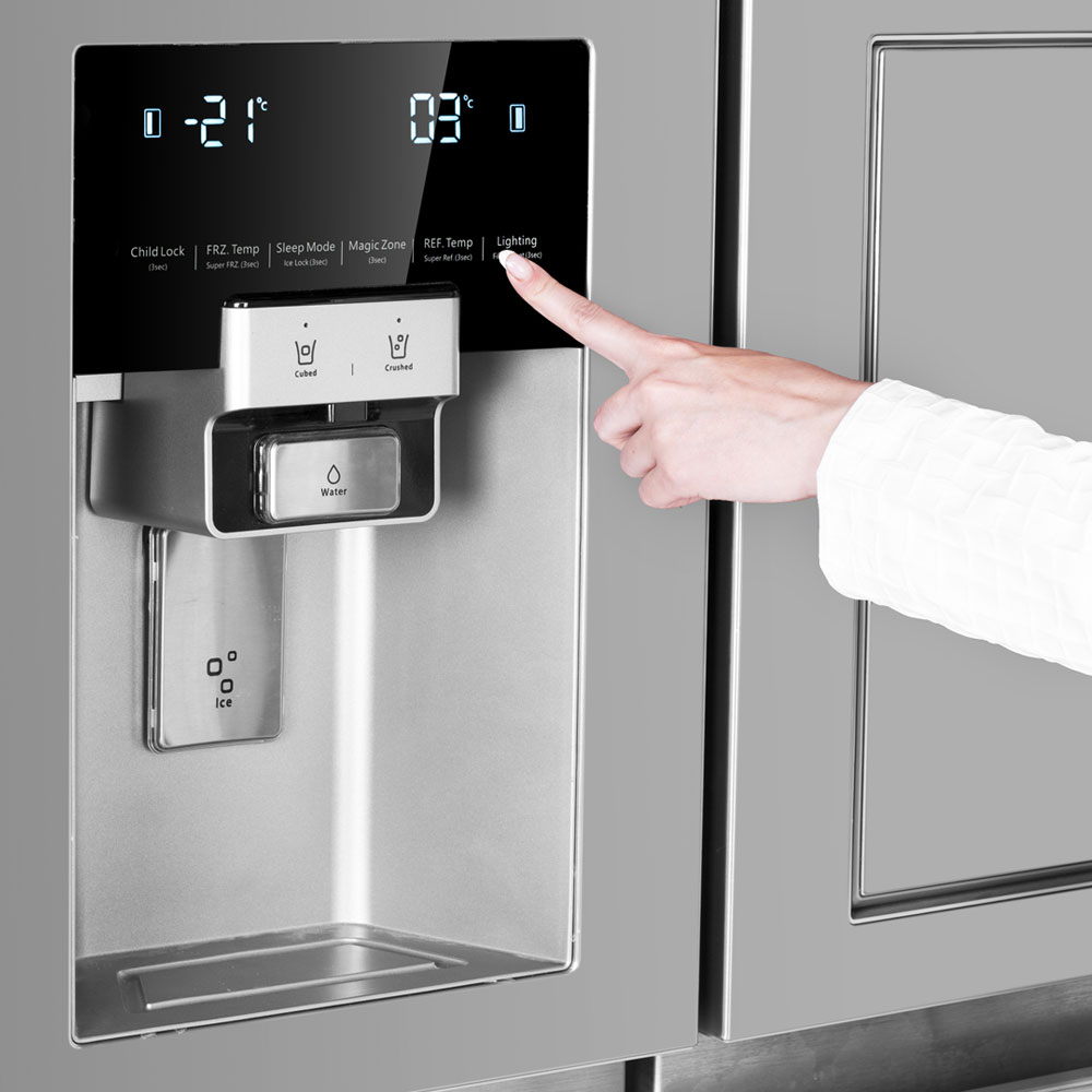 یخچال و فریزر ساید بای ساید 32 فوت دوو مدل DS-3325SS