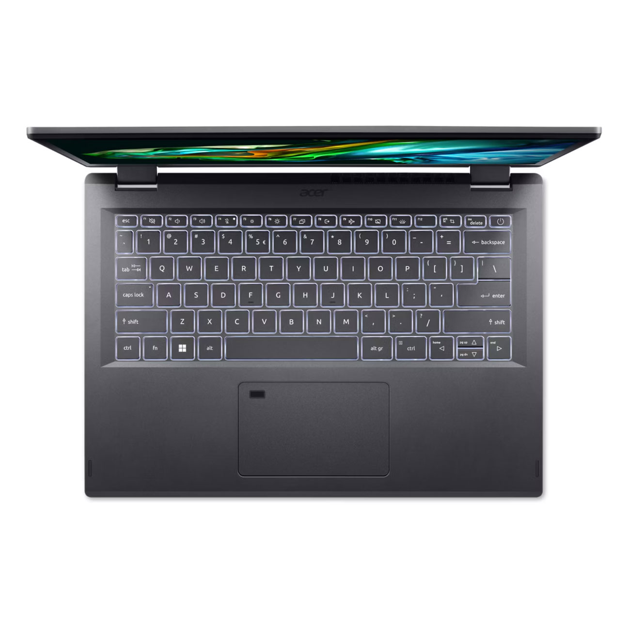 لپ تاپ 14 اینچی ایسر مدل Aspire Spin 14 ASP14-51MTN-7682-Core 7 150U-16GB LPDDR5-512GB SSD-Touch-W-Backlit-Fingerprint