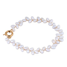 پابند طلا 18 عیار زنانه گالری شیدا مجد مدل قفل مدبر گندمی