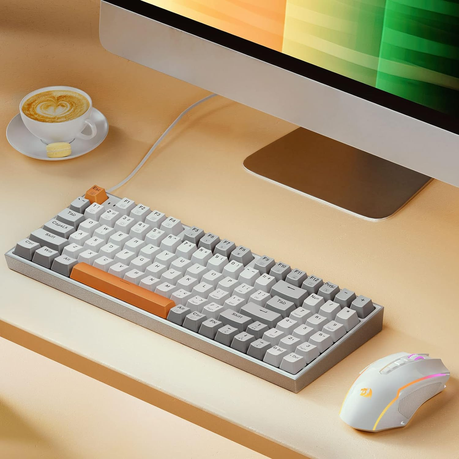 کیبورد مخصوص بازی ردراگون مدل Kitava K636 WGO-RGB