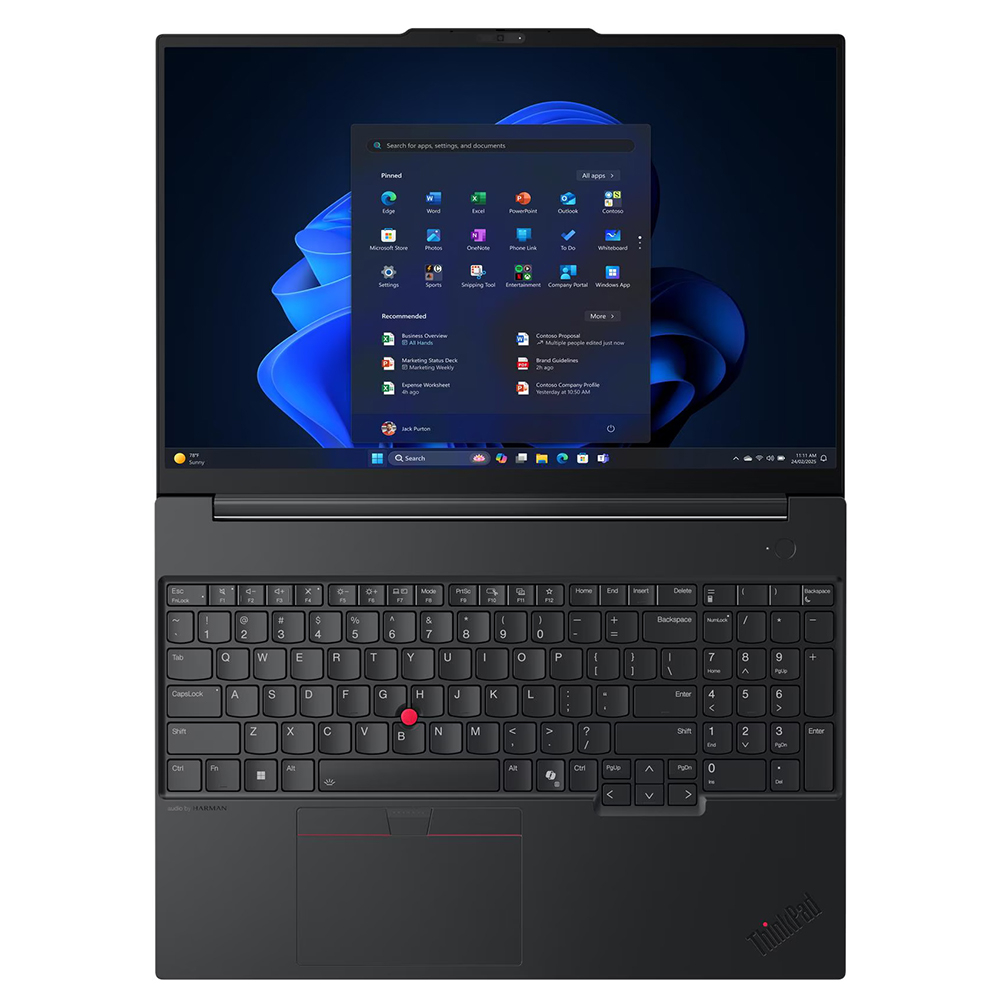 لپ تاپ 16 اینچی لنوو مدل ThinkPad E16 Gen 3-Core Ultra 7 255H-16GB DDR5 5600MHz-512GB SSD-IPS-Backlit-Fingerprint