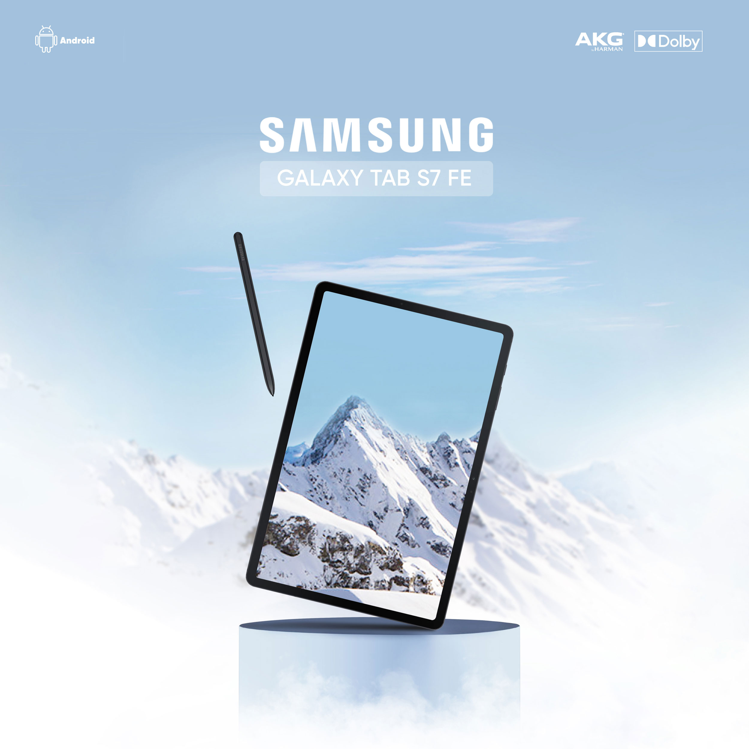 تبلت سامسونگ مدل Galaxy Tab S7 FE LTE SM-T735 ظرفیت 64 گیگابایت