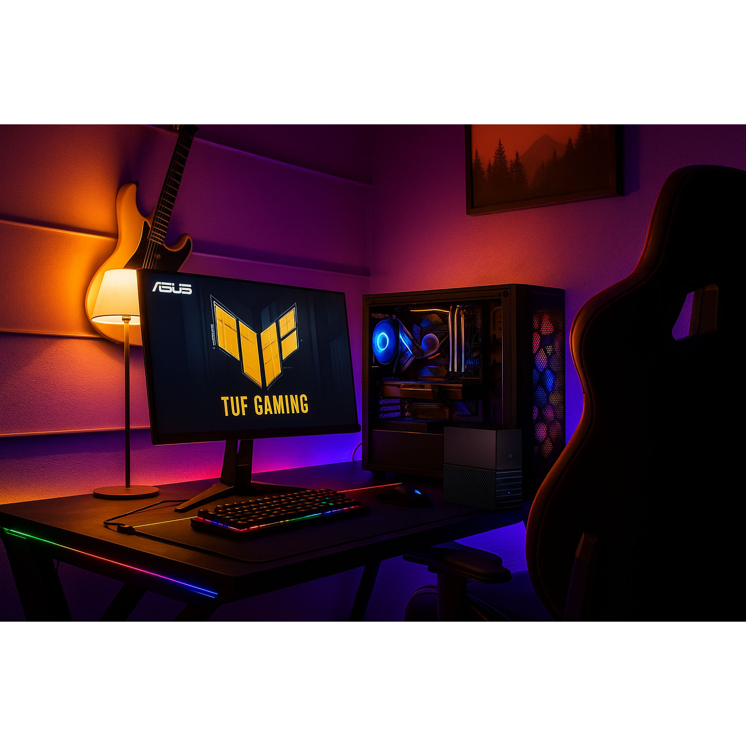 مانیتور گیمینگ 31.5 اینچ ایسوس مدل TUF GAMING VG32AQA1A