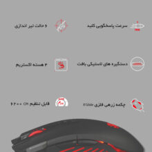 ماوس مخصوص بازی بلادی مدل V9MA