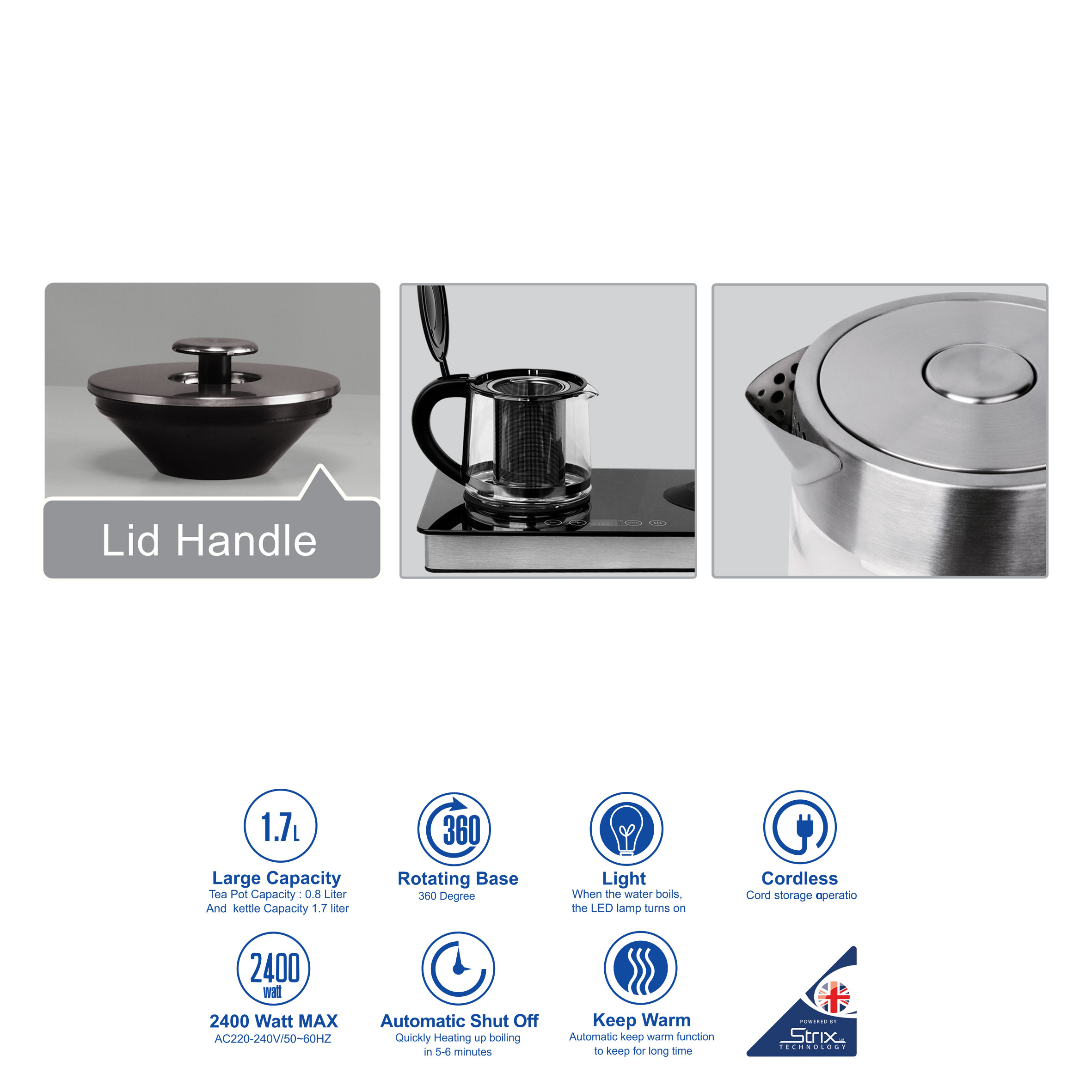 چای ساز کنار هم بیسمارک مدل 2283 دو منظوره