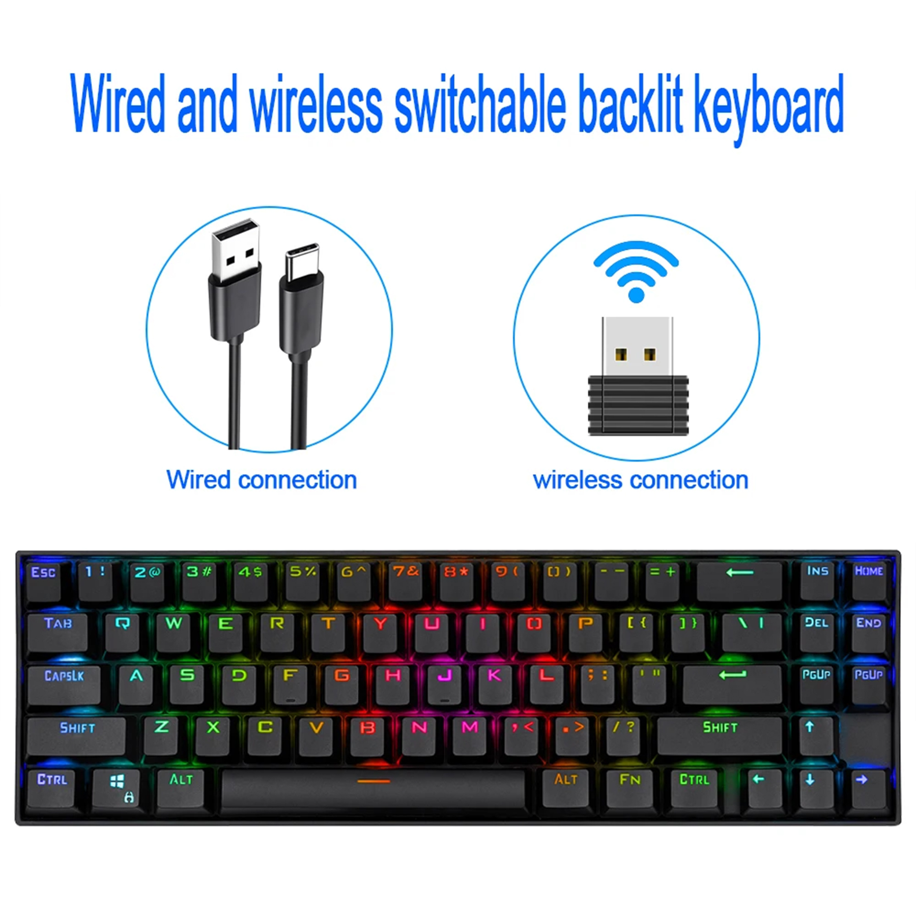 کیبورد مخصوص بازی ردراگون مدل Deimos K599