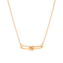 گردنبند طلا 18 عیار زنانه با طرح ساچمه‌ای گالری شیدا مجد مدل پنانی