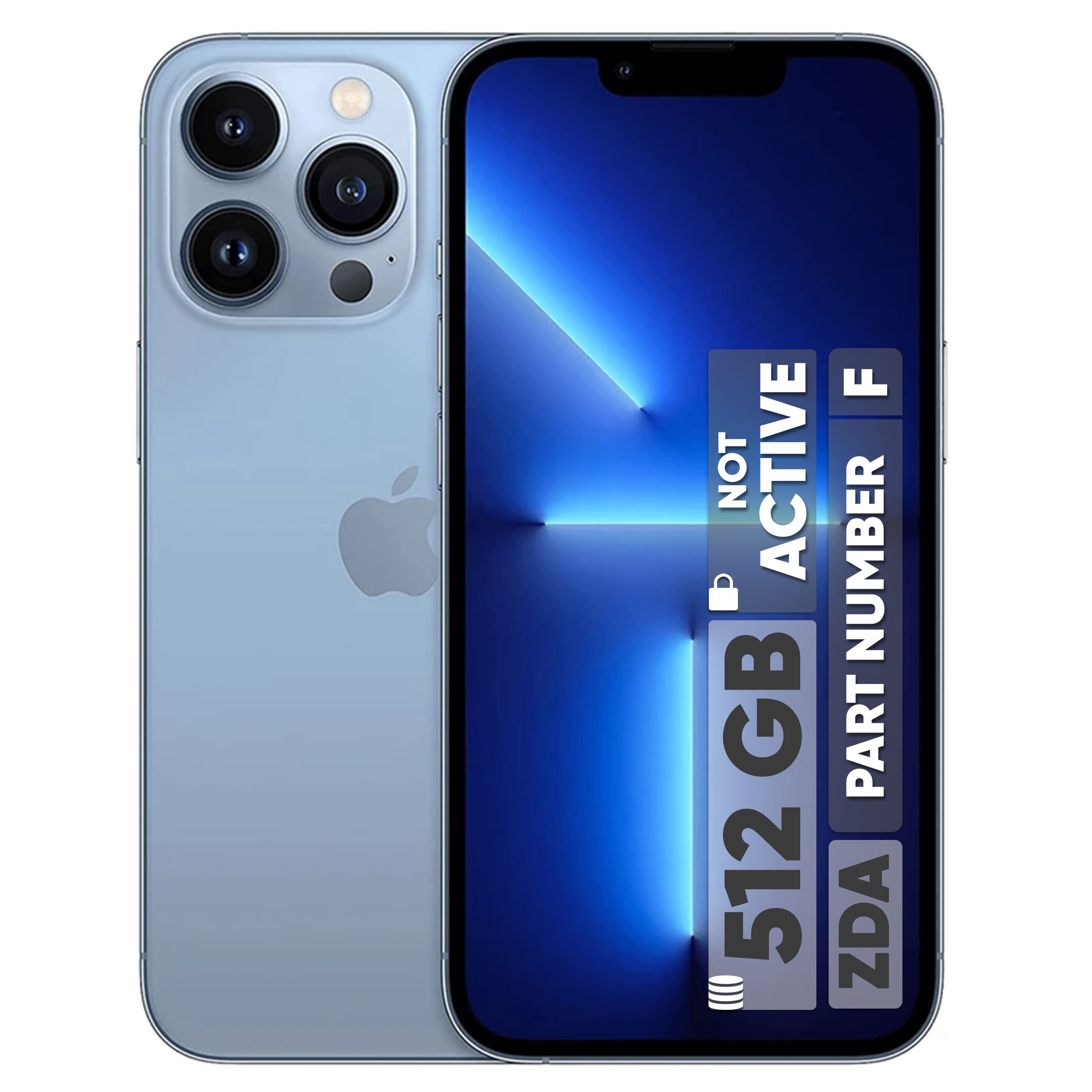 گوشی موبایل اپل مدل iPhone 13 Pro BA تک سیم‌ کارت ظرفیت 512 گیگابایت و رم 6 گیگابایت - نات اکتیو - پارت نامبر F