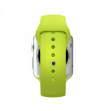 ساعت هوشمند اپل واچ مدل 38mm Aluminum Case With Green Sport Silicon Band
