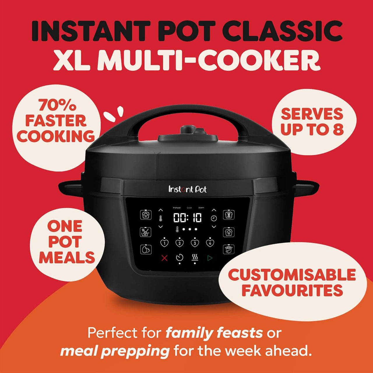 زودپز برقی 7 لیتری اینستنت مدل DUPC801BK