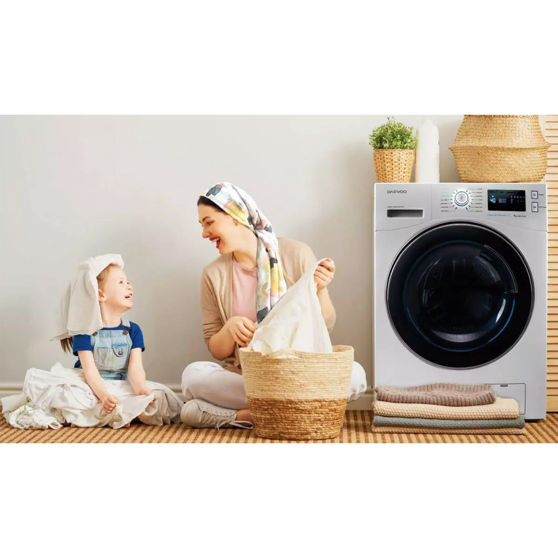 ماشین لباسشویی دوو مدل DWK-PR880S ظرفیت 8 کیلوگرم