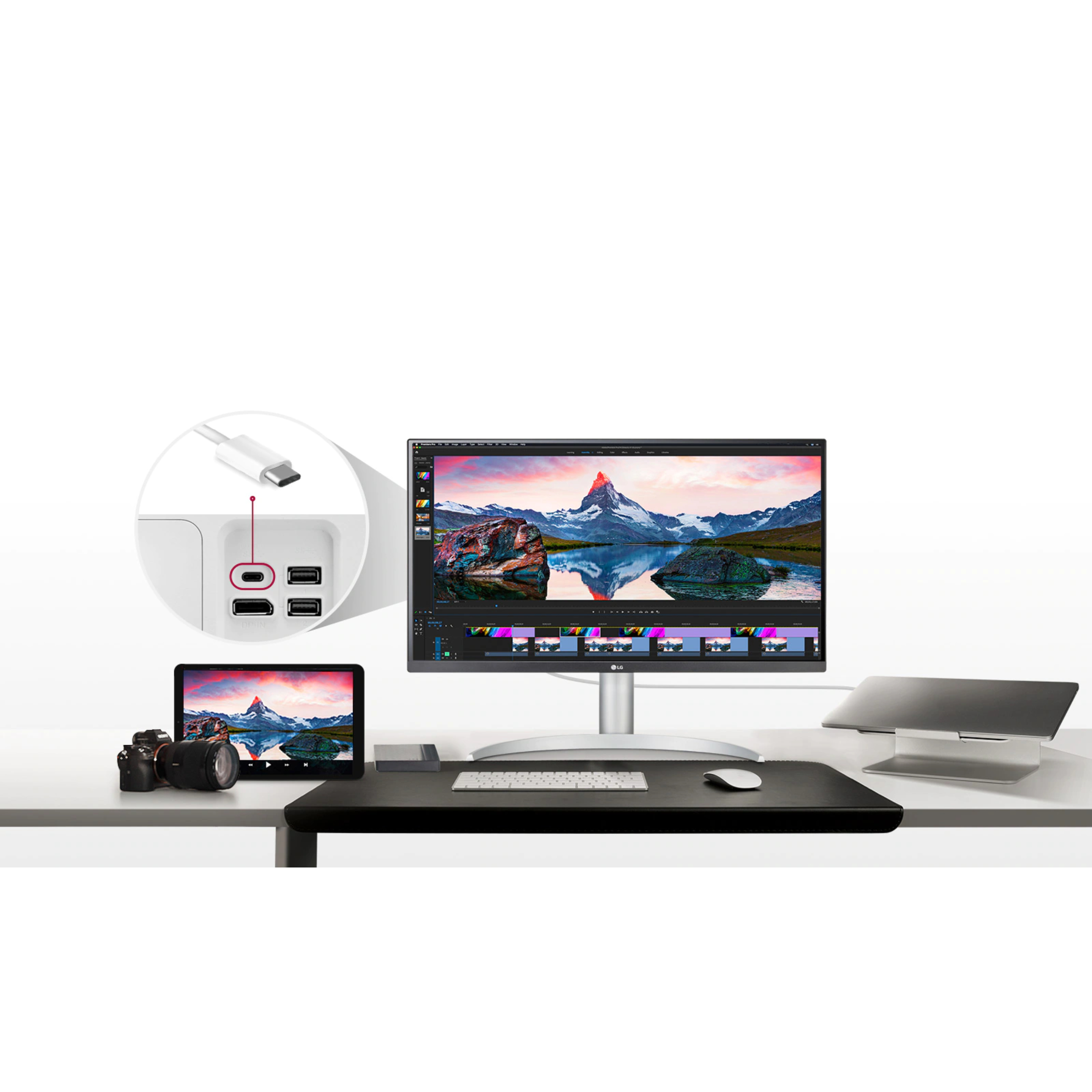 مانیتور ال جی مدل 27UP850-NW سایز 27 اینچ